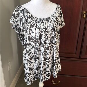 Dressbarn Silky Feel Pleated Front Blouse (XL)